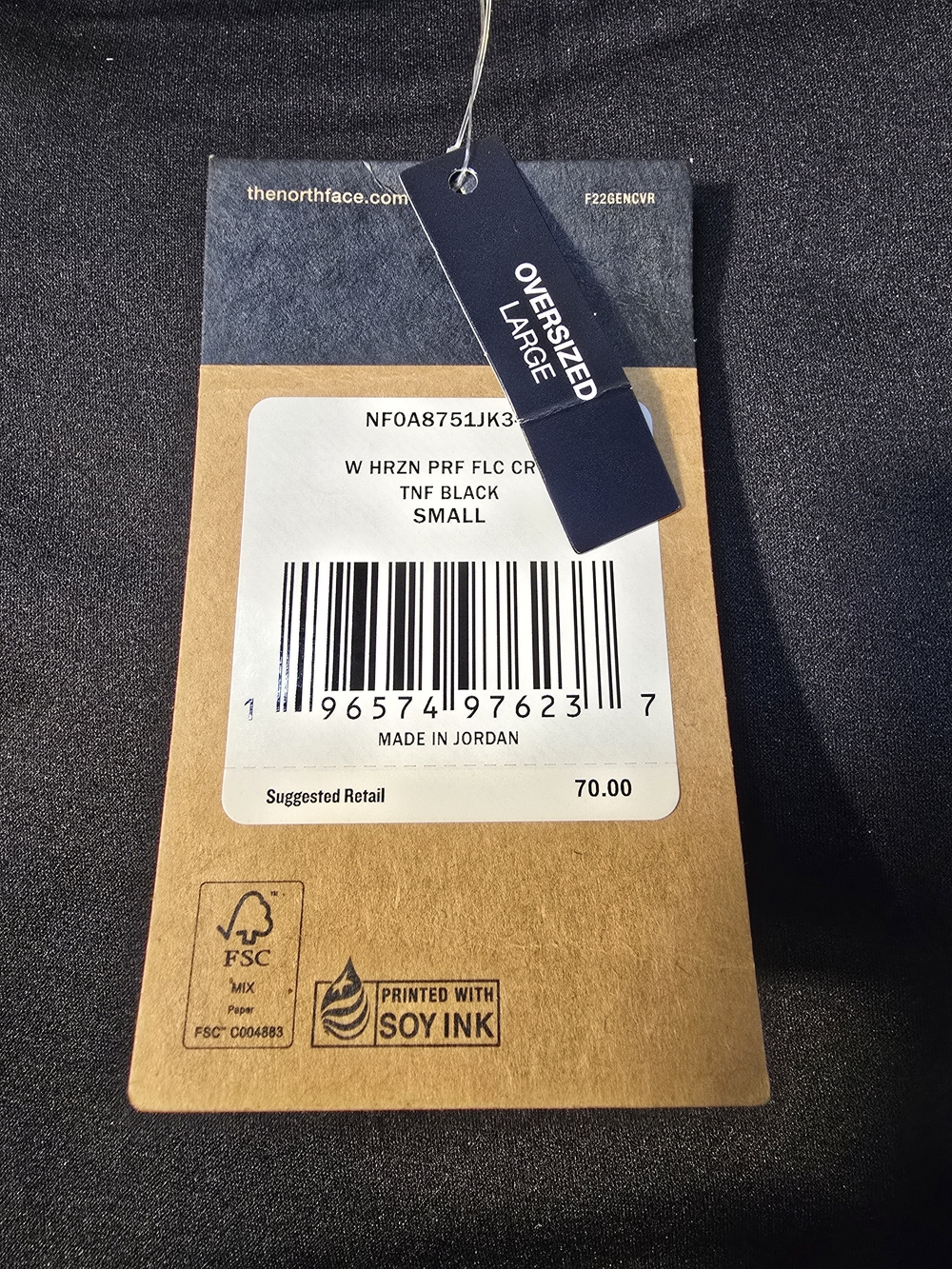 The North Face Womens Black Croptop Sz S. NWT - Picture 4 of 4